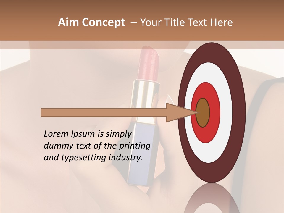 Happy Shot Girl PowerPoint Template