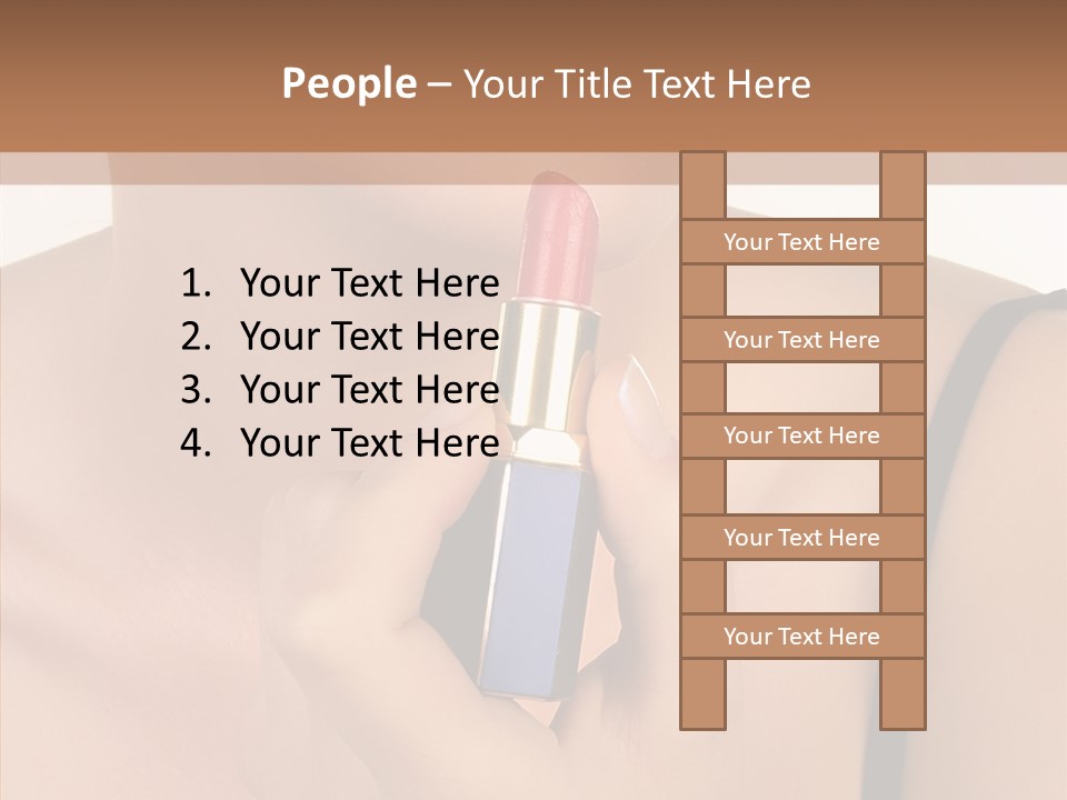 Happy Shot Girl PowerPoint Template