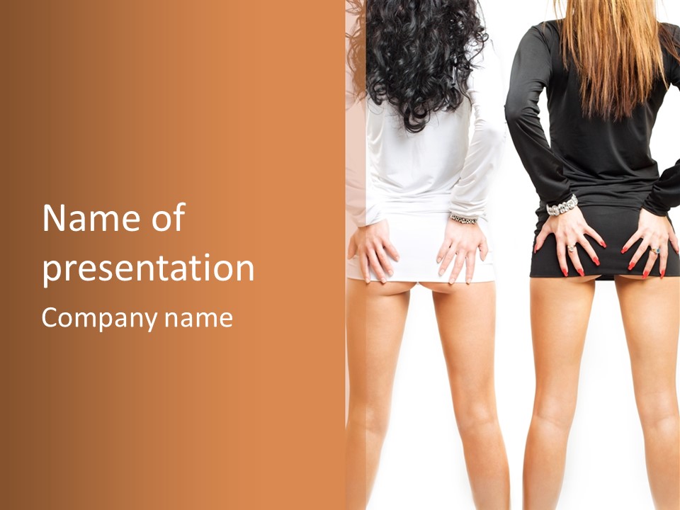 Model Hip Charming PowerPoint Template