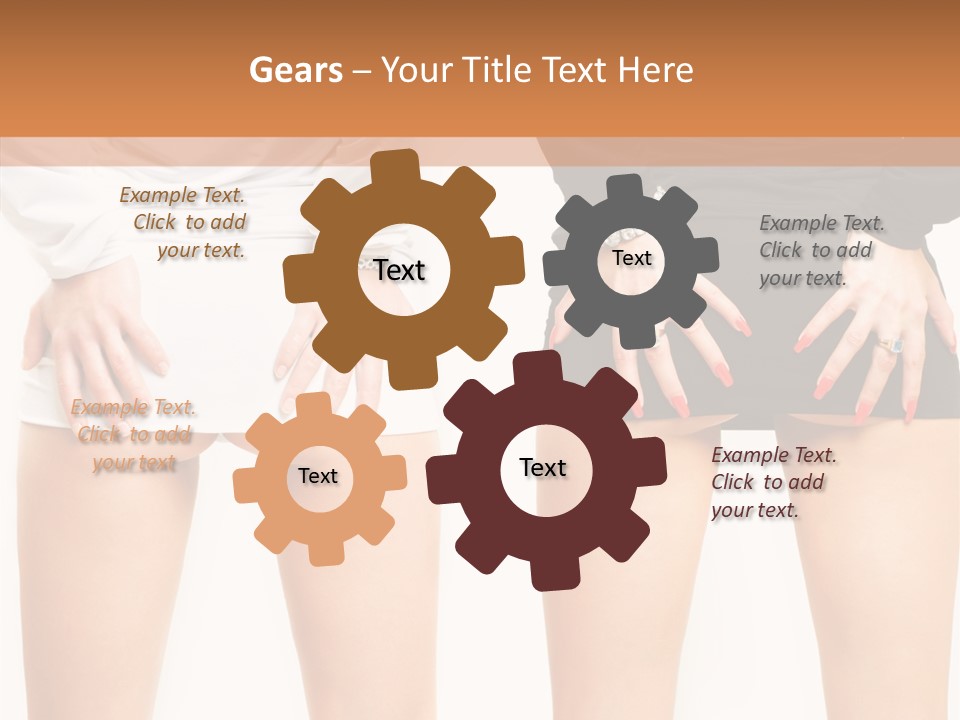 Model Hip Charming PowerPoint Template