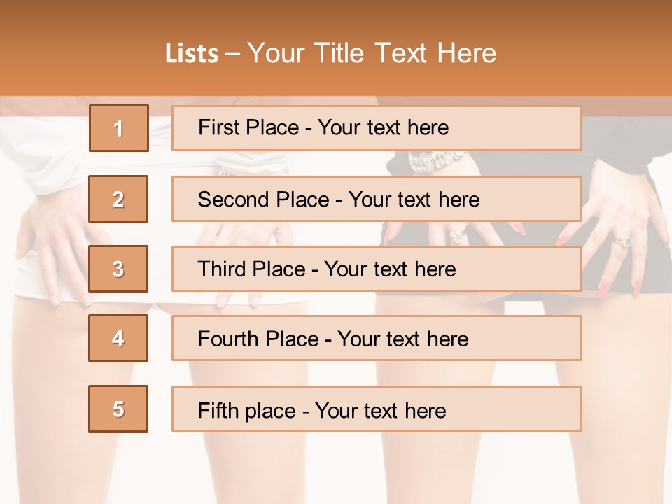 Model Hip Charming PowerPoint Template