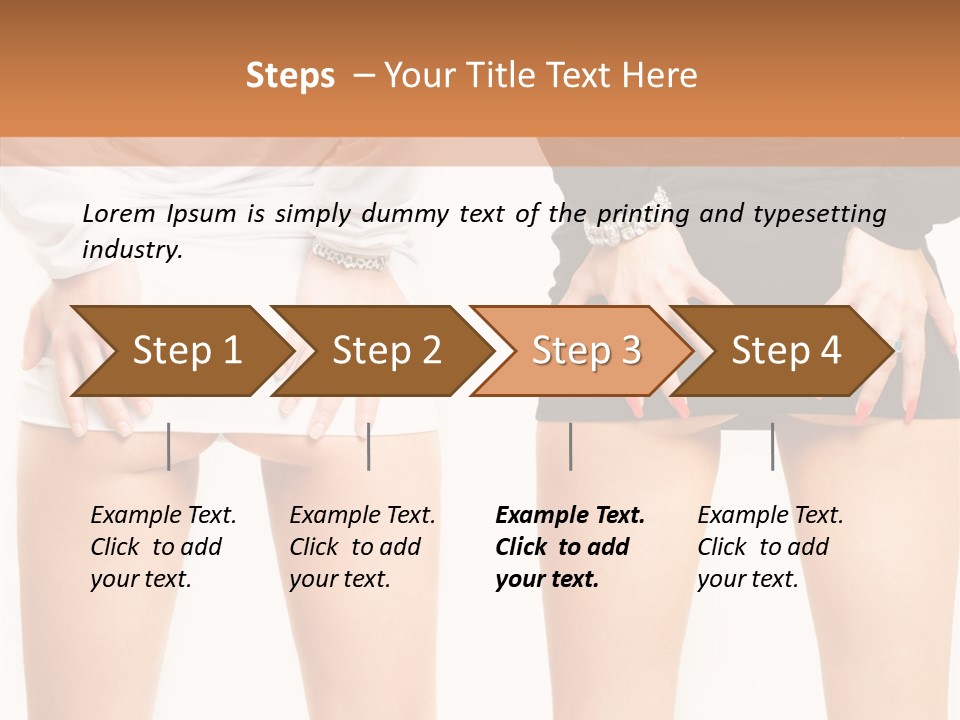 Model Hip Charming PowerPoint Template