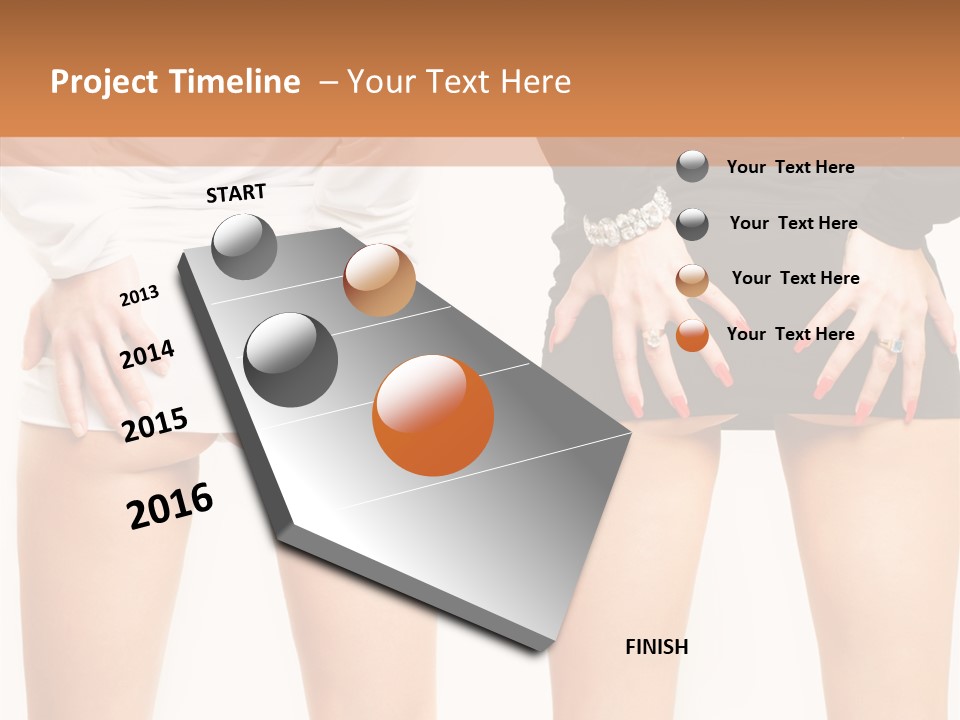 Model Hip Charming PowerPoint Template