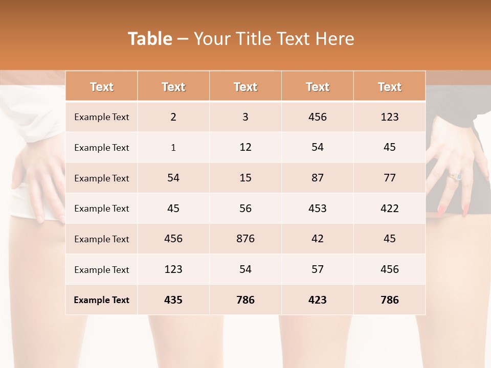 Model Hip Charming PowerPoint Template