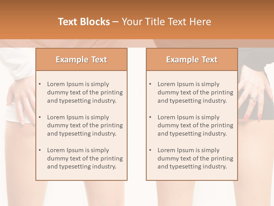 Model Hip Charming PowerPoint Template
