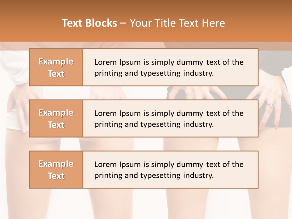 Model Hip Charming PowerPoint Template