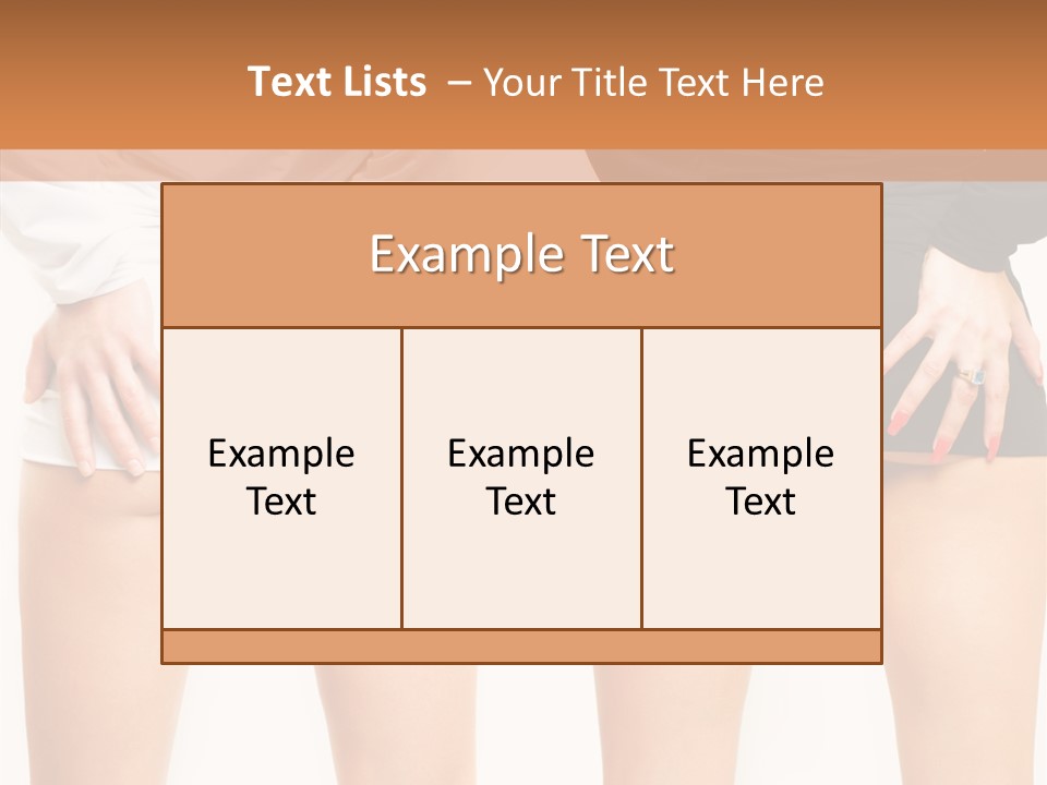 Model Hip Charming PowerPoint Template