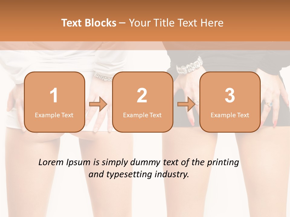 Model Hip Charming PowerPoint Template