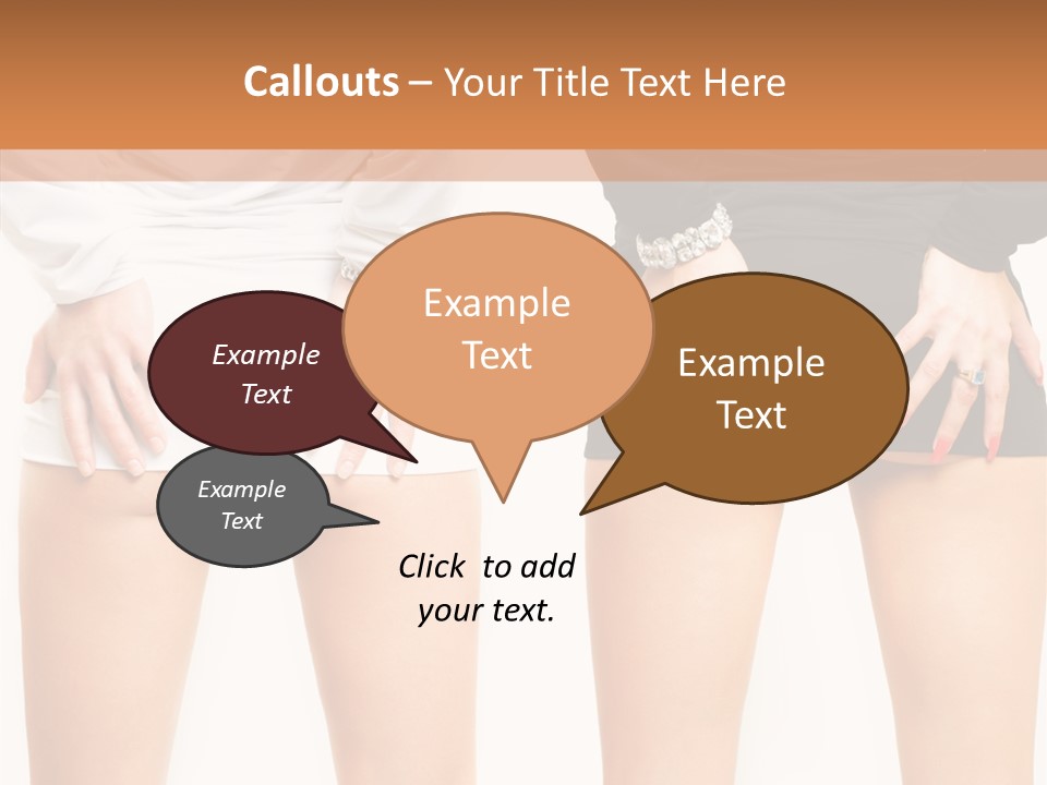 Model Hip Charming PowerPoint Template