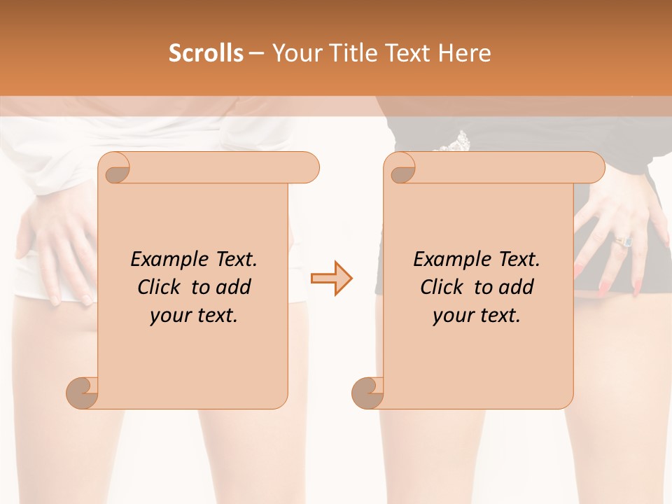 Model Hip Charming PowerPoint Template