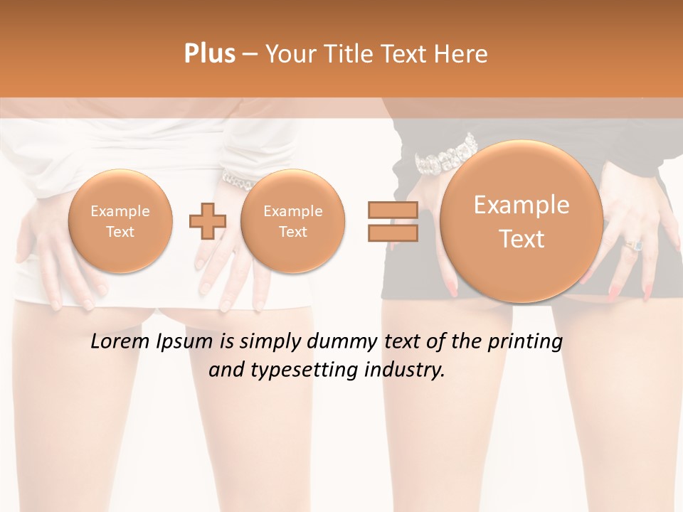 Model Hip Charming PowerPoint Template