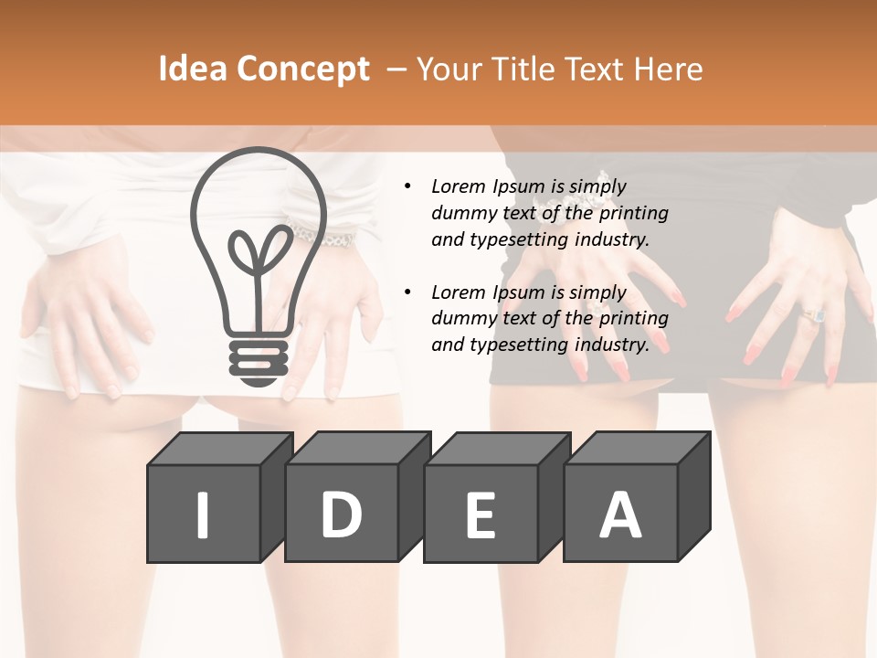 Model Hip Charming PowerPoint Template