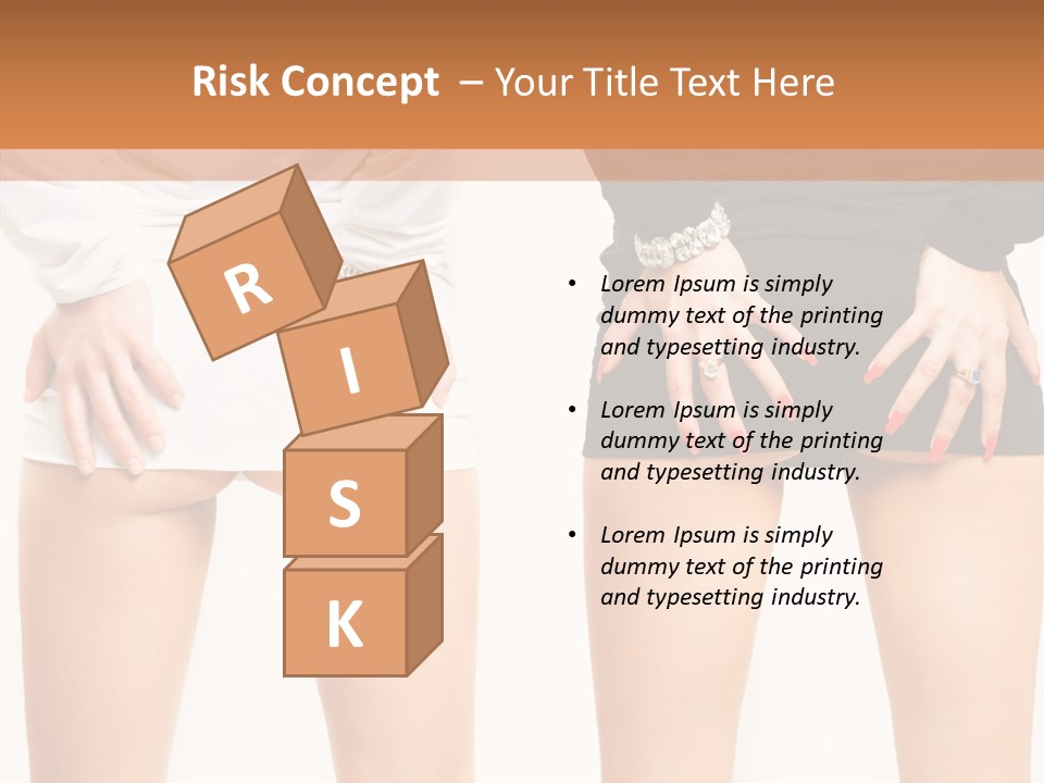 Model Hip Charming PowerPoint Template