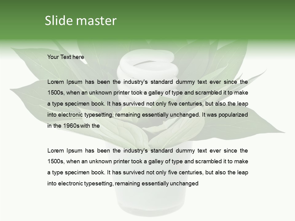 Nature Concept Efficient PowerPoint Template