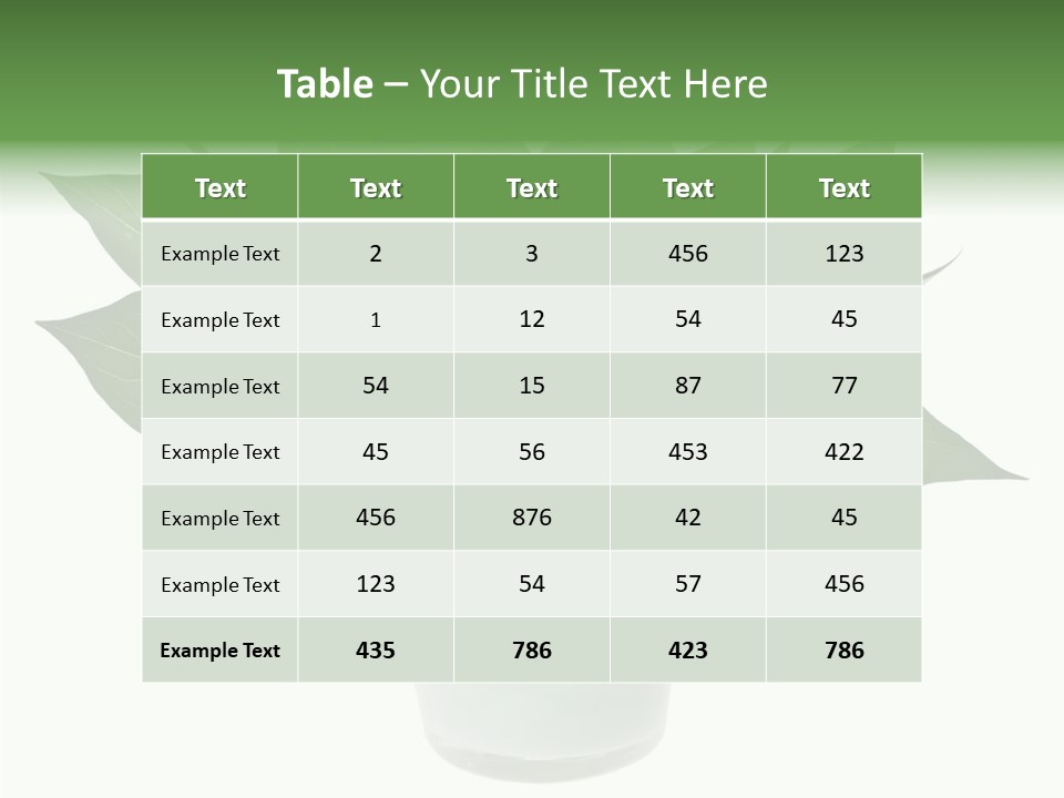 Nature Concept Efficient PowerPoint Template