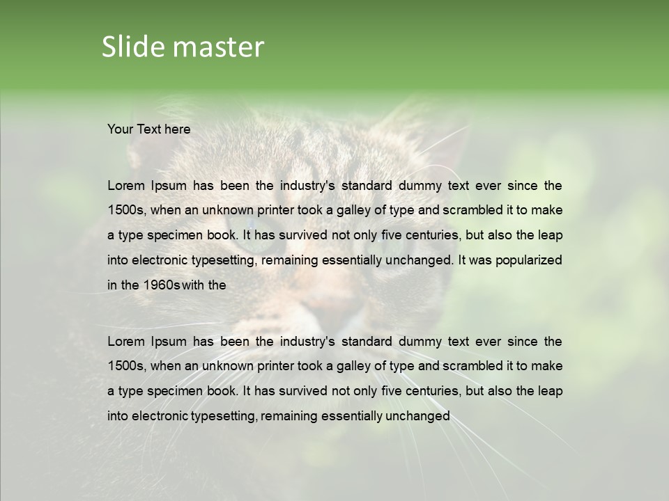 Predator Grass Mammal PowerPoint Template