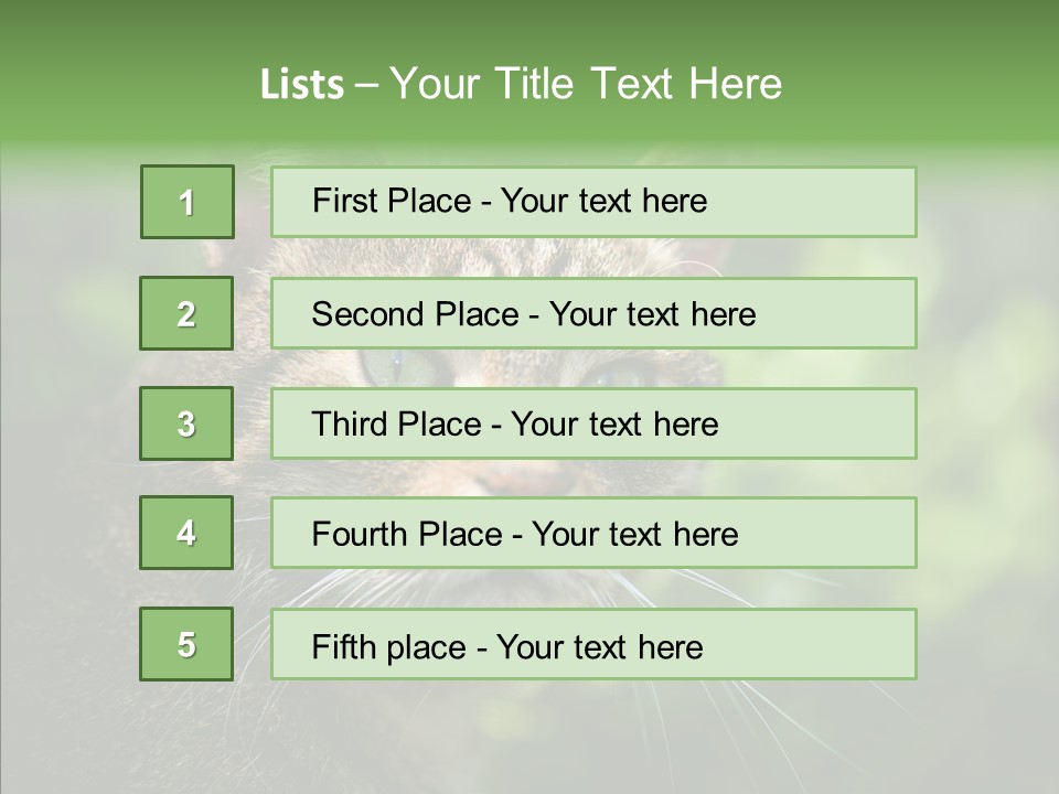 Predator Grass Mammal PowerPoint Template
