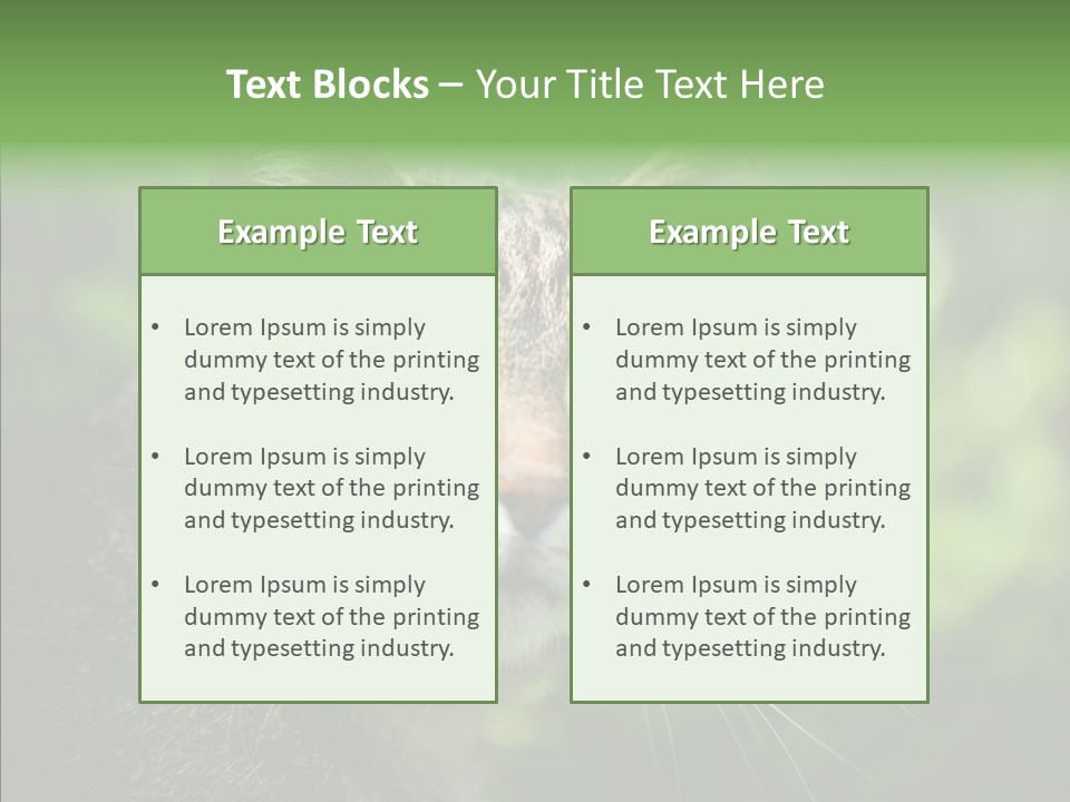 Predator Grass Mammal PowerPoint Template