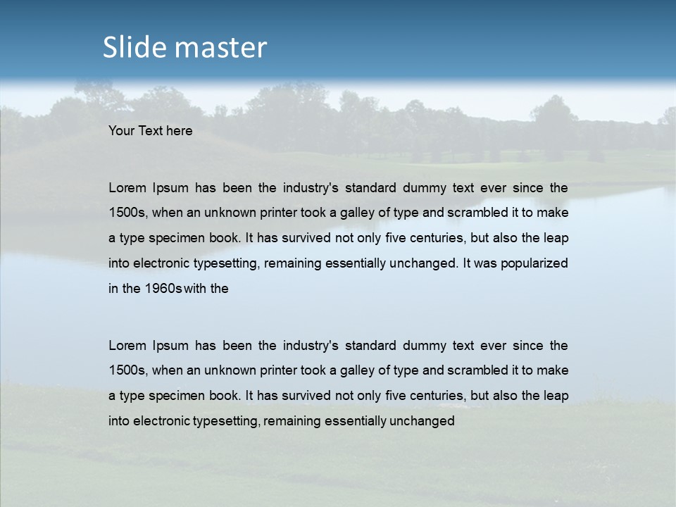 Golf Beautiful Spring PowerPoint Template