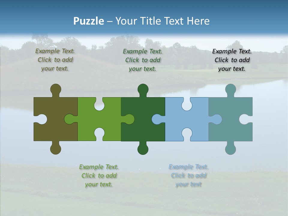 Golf Beautiful Spring PowerPoint Template