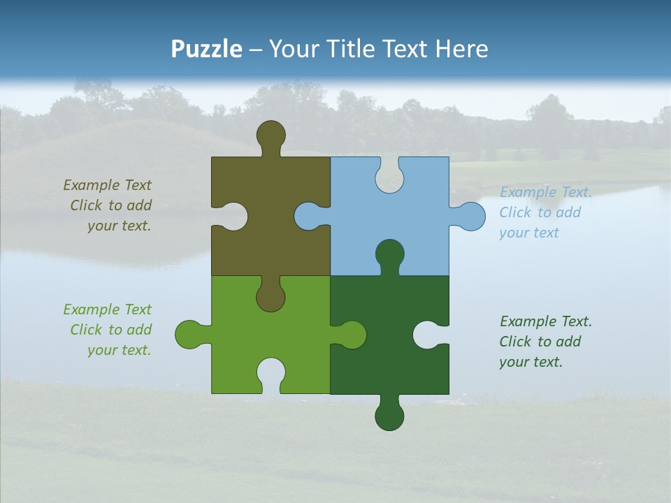 Golf Beautiful Spring PowerPoint Template