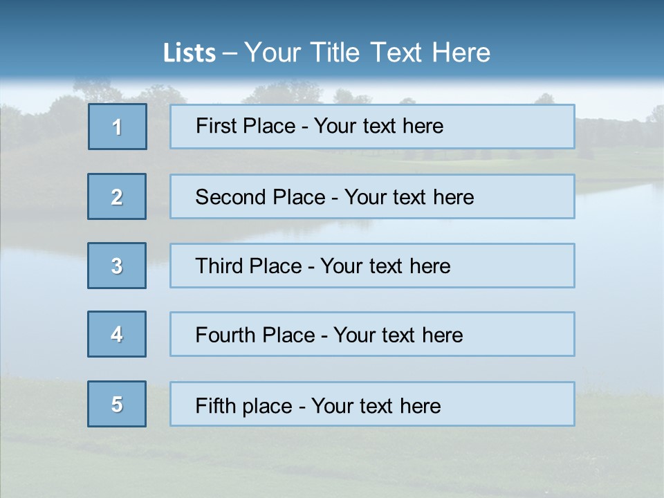 Golf Beautiful Spring PowerPoint Template
