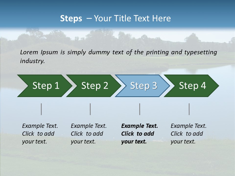 Golf Beautiful Spring PowerPoint Template