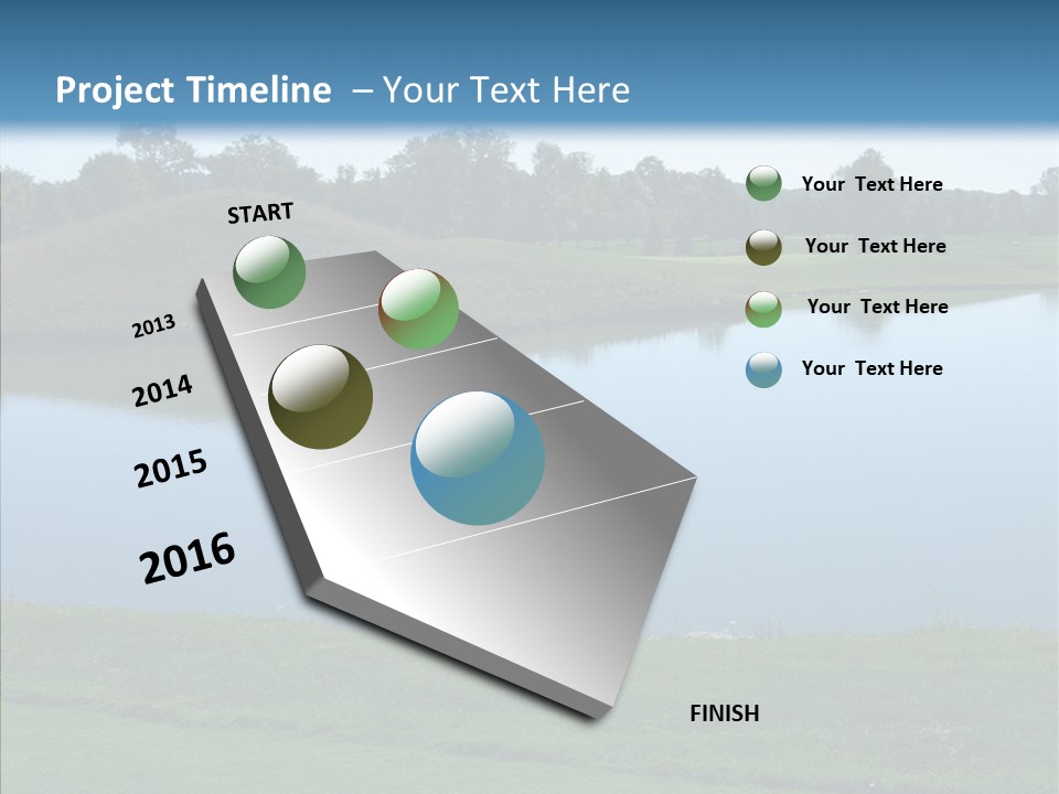 Golf Beautiful Spring PowerPoint Template