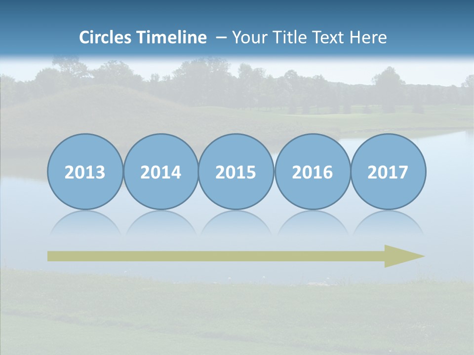 Golf Beautiful Spring PowerPoint Template