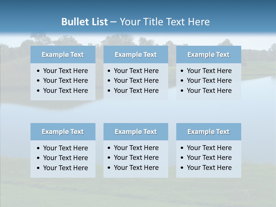 Golf Beautiful Spring PowerPoint Template