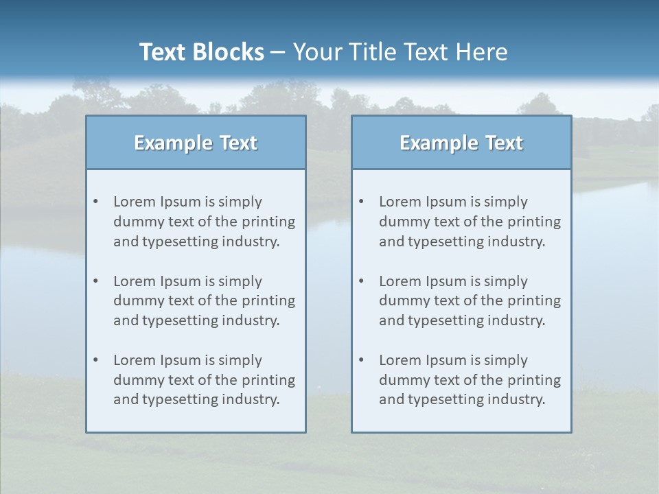 Golf Beautiful Spring PowerPoint Template