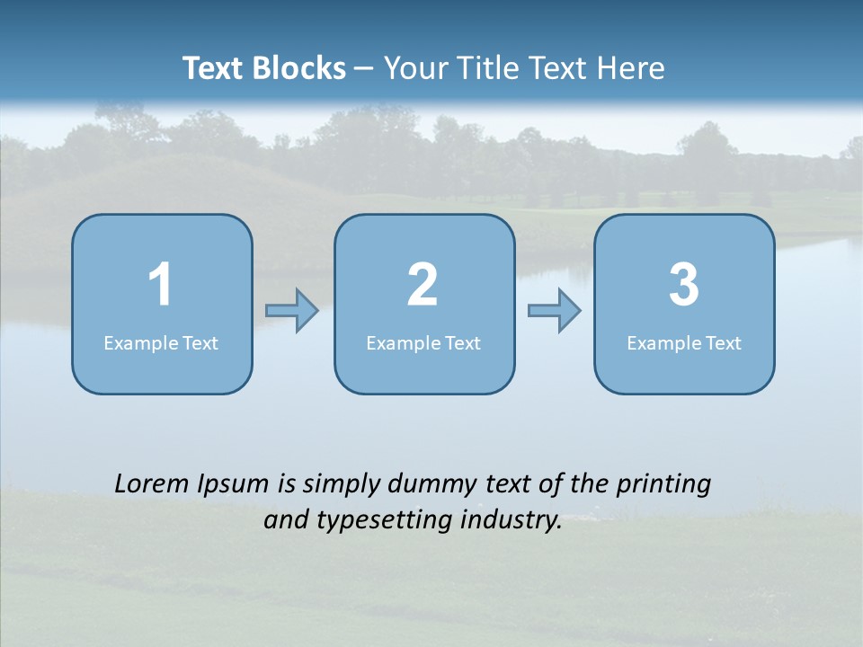 Golf Beautiful Spring PowerPoint Template