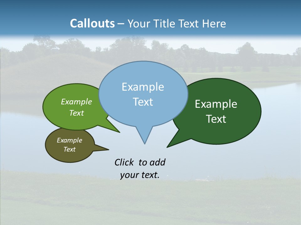 Golf Beautiful Spring PowerPoint Template