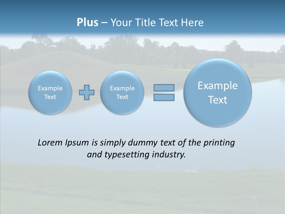 Golf Beautiful Spring PowerPoint Template