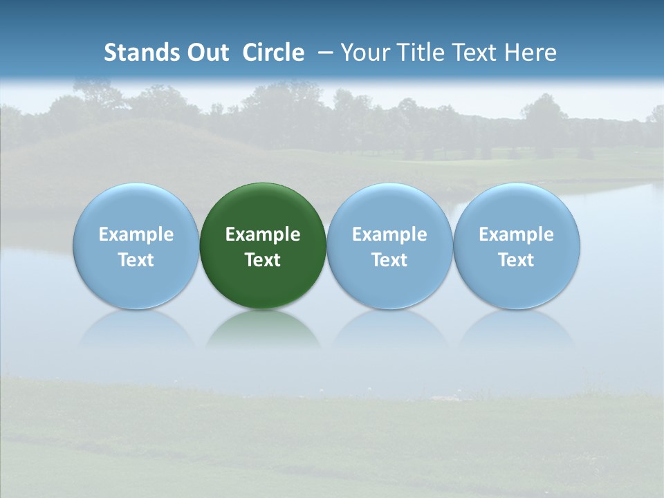 Golf Beautiful Spring PowerPoint Template