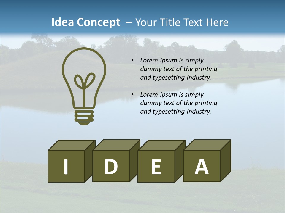 Golf Beautiful Spring PowerPoint Template