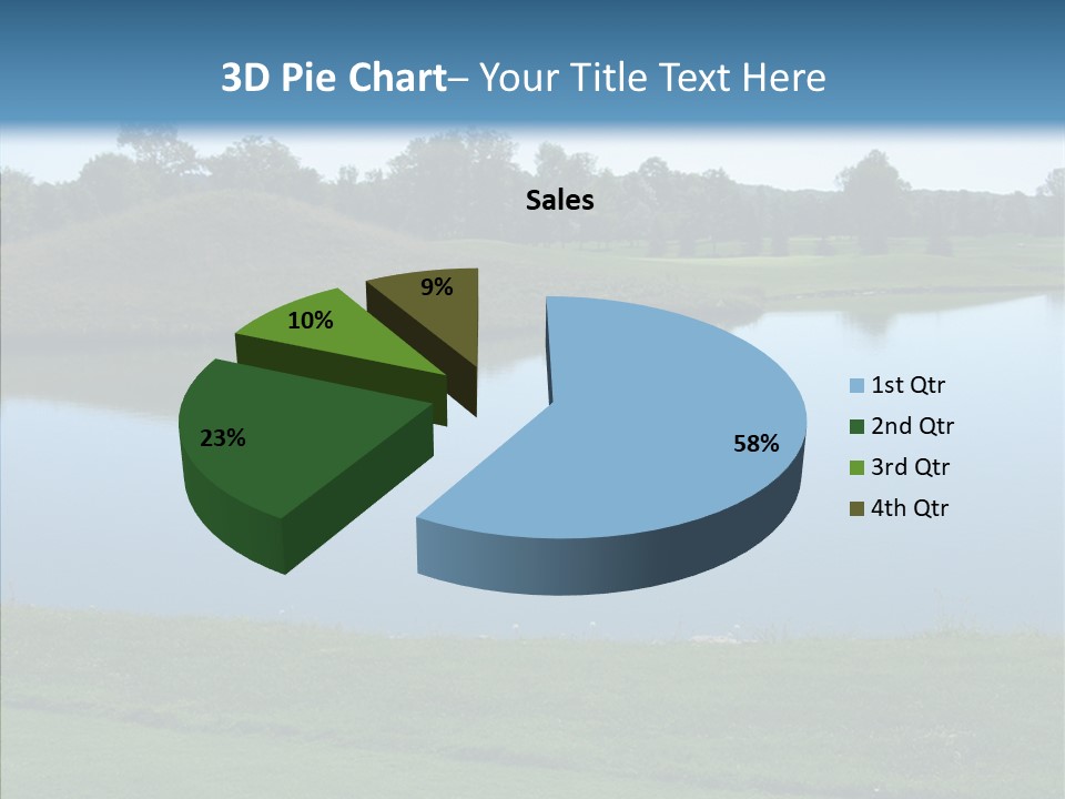 Golf Beautiful Spring PowerPoint Template