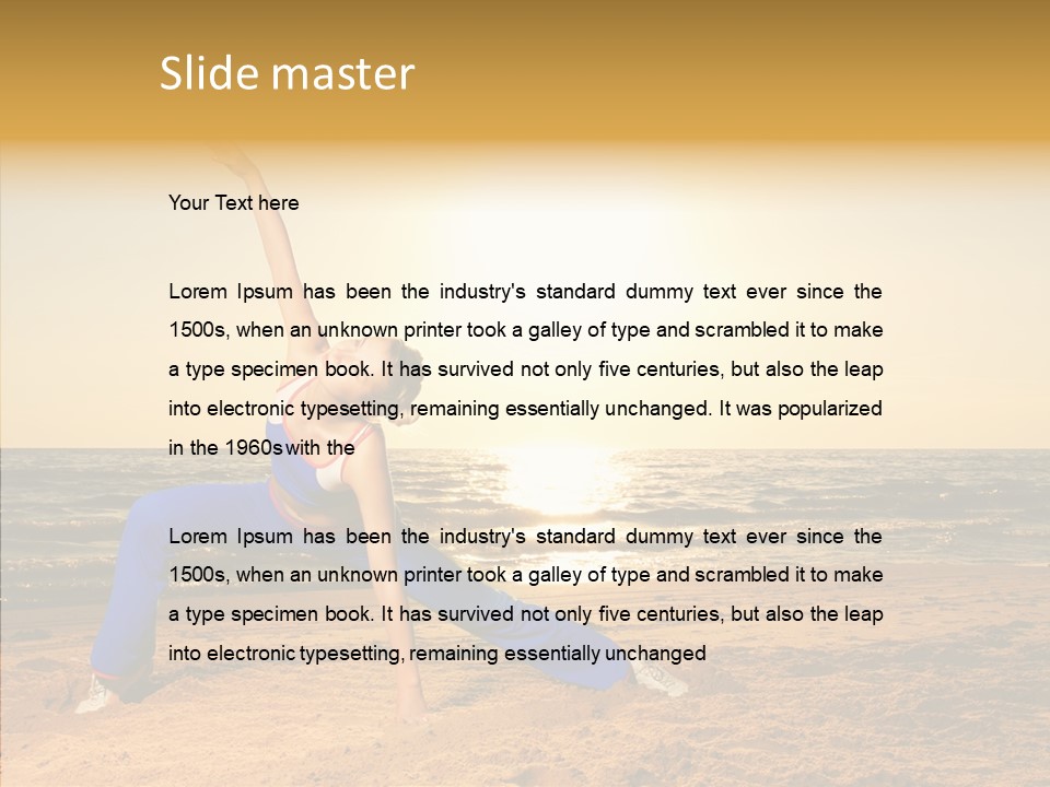 Sunset Energy Carefree PowerPoint Template