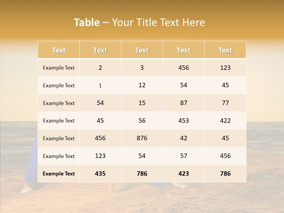 Sunset Energy Carefree PowerPoint Template
