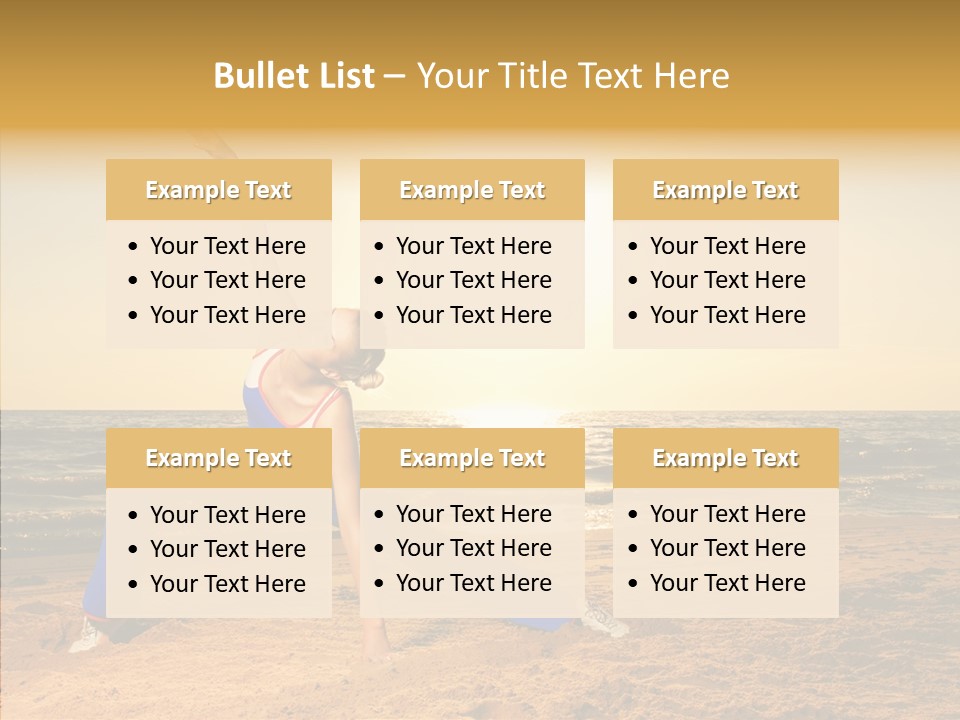Sunset Energy Carefree PowerPoint Template