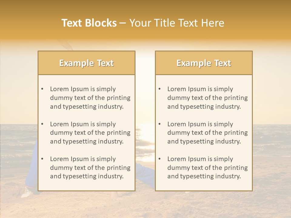 Sunset Energy Carefree PowerPoint Template