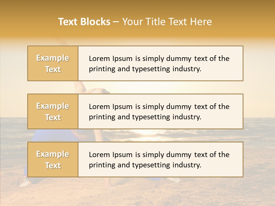 Sunset Energy Carefree PowerPoint Template