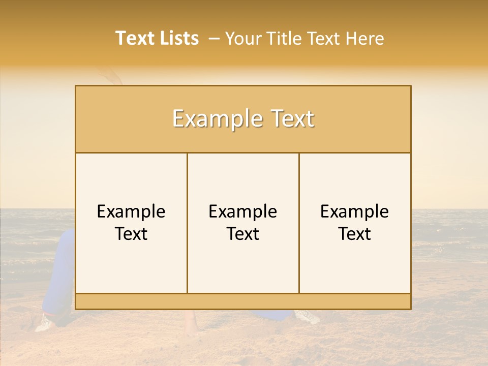 Sunset Energy Carefree PowerPoint Template
