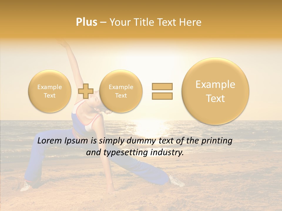Sunset Energy Carefree PowerPoint Template