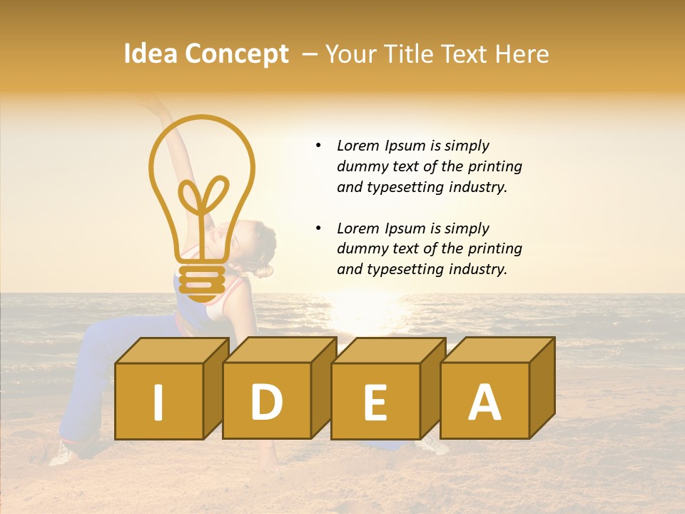 Sunset Energy Carefree PowerPoint Template