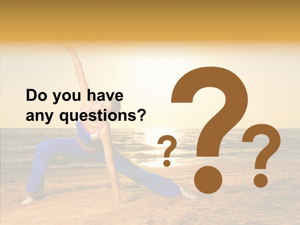 Sunset Energy Carefree PowerPoint Template