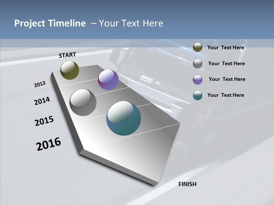 Semi Trucking Driving PowerPoint Template
