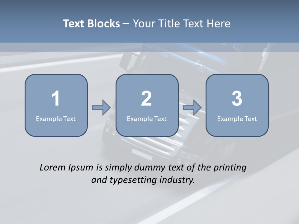 Semi Trucking Driving PowerPoint Template