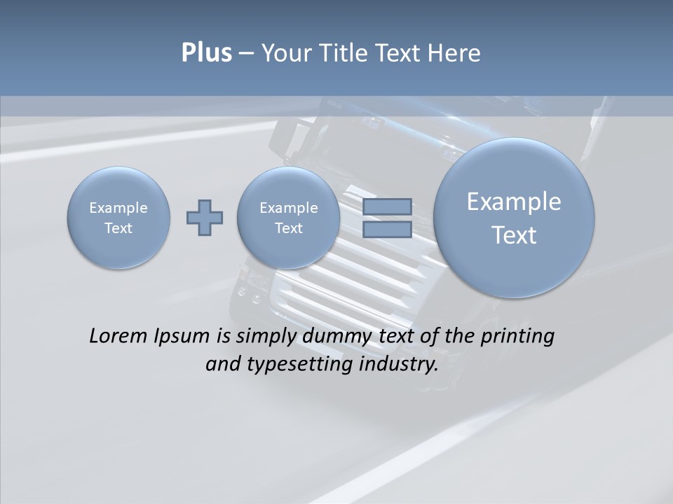 Semi Trucking Driving PowerPoint Template