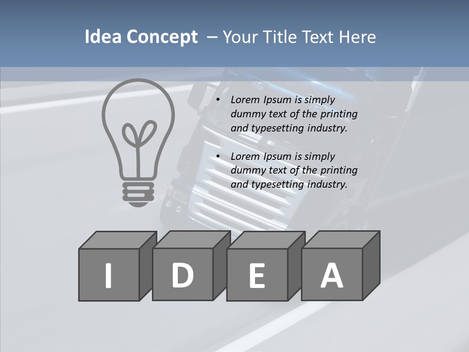 Semi Trucking Driving PowerPoint Template